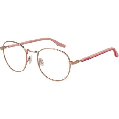 Converse CV3015 Ronde Metalen Bril - Heren - 50mm - Glanzend Roze Goud Converse CV3015 Ronde Metalen Bril - Heren - 50mm - Glanzend Roze Goud
