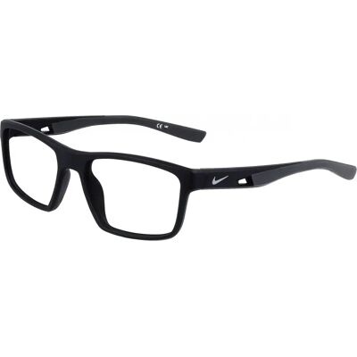 Nike 7015 001 Black Rectangle Eyeglasses - Eyeglasses Nike 7015 001 Black Rectangle Eyeglasses - Eyeglasses