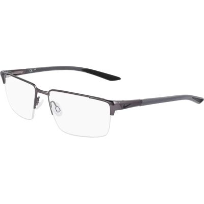 Nike 8054 Satin Gunmetal Quadratische Brille - Brillen Nike 8054 Satin Gunmetal Quadratische Brille - Brillen