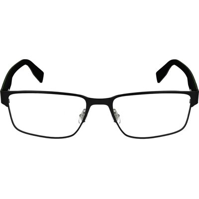 Lacoste L2298 - Rechteckige Metallbrille für Herren - Schwarz Lacoste L2298 - Rechteckige Metallbrille für Herren - Schwarz