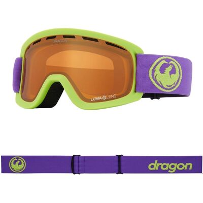 Dragon - Dr Lil D 2 - Green - Amber Lumalens - Ski Goggles Dragon - Dr Lil D 2 - Green - Amber Lumalens - Ski Goggles