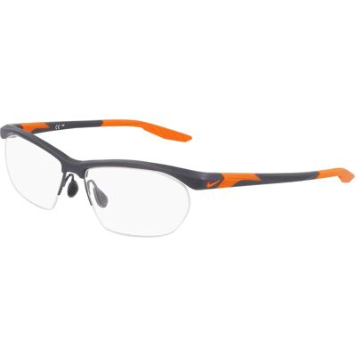 Nike NIKE 7401 Ciemnoszara geometryczna oprawa okularowa - Okulary Nike NIKE 7401 Ciemnoszara geometryczna oprawa okularowa - Okulary