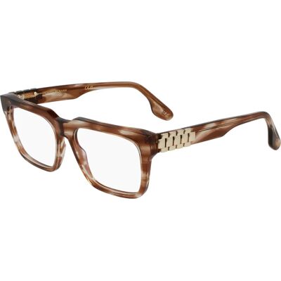Victoria Beckham VB2667 230 Marron Rayé - Rame de lunettes - Publicité Victoria Beckham VB2667 230 Marron Rayé - Rame de lunettes - Publicité