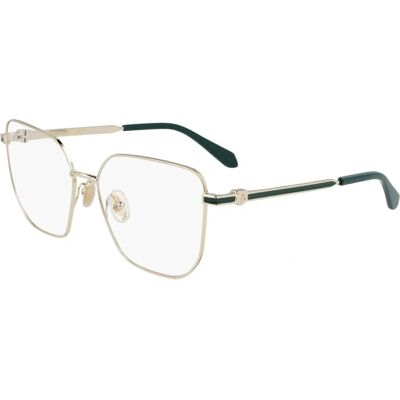 Salvatore Ferragamo SF2234 Gold Square Eyeglasses - Eyeglasses Salvatore Ferragamo SF2234 Gold Square Eyeglasses - Eyeglasses