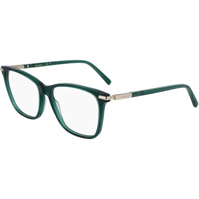 FERRAGAMO SF3013 Green Square Eyewear Frames - Eyewear Frames FERRAGAMO SF3013 Green Square Eyewear Frames - Eyewear Frames