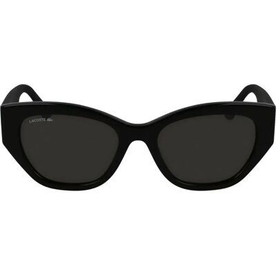 Lacoste L6047S Black Rectangular Women Sunglasses - Sunglasses Lacoste L6047S Black Rectangular Women Sunglasses - Sunglasses