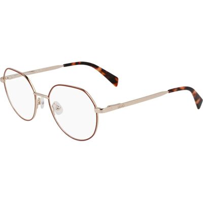 Liu Jo LJ2175 Geometric Gold Womens Eyeglasses Liu Jo LJ2175 Geometric Gold Womens Eyeglasses