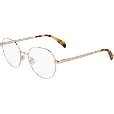 Liu Jo LJ2175 Gold Geometric Women Eyeglasses - Eyeglasses Liu Jo LJ2175 Gold Geometric Women Eyeglasses - Eyeglasses