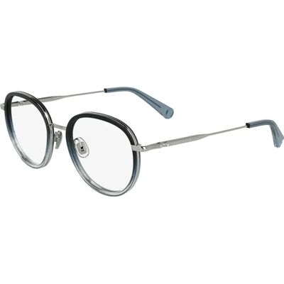 Longchamp Model LO2168 Round Silver Eyeglasses - Eyeglasses Longchamp Model LO2168 Round Silver Eyeglasses - Eyeglasses