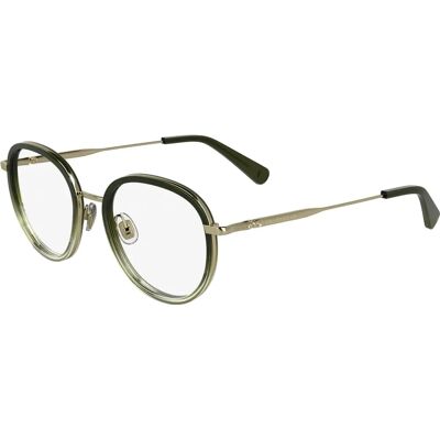 Longchamp Model LO2168 Gold Round Glasses - Eyeglasses Longchamp Model LO2168 Gold Round Glasses - Eyeglasses