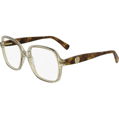 LONGCHAMP LO2757 Beige Square Acetate Eyewear Frames - Eyewear Frames LONGCHAMP LO2757 Beige Square Acetate Eyewear Frames - Eyewear Frames