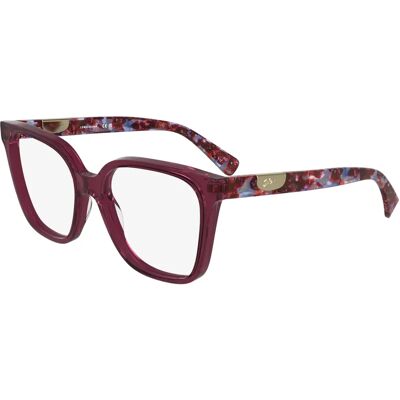 LONGCHAMP LO2765 - Violet - Monture en acétate carrée - Lunettes - Publicité LONGCHAMP LO2765 - Violet - Monture en acétate carrée - Lunettes - Publicité