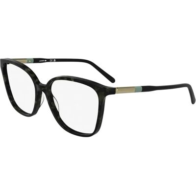 Lacoste L2985 Havana Khaki Square Frame - Eyewear Frames Lacoste L2985 Havana Khaki Square Frame - Eyewear Frames