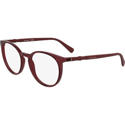 LONGCHAMP LO2768 Model - Round, Transparent Burgundy - Eyewear Frames LONGCHAMP LO2768 Model - Round, Transparent Burgundy - Eyewear Frames