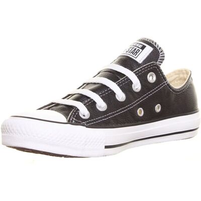 Converse Chuck Taylor All Star Leather Ox Μαύρο - Παπούτσια Converse Chuck Taylor All Star Leather Ox Μαύρο - Παπούτσια