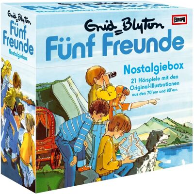 Sony Music Entertainment Fünf Freunde - Scatola Nostalgia - 21 Audiolibri - Illustrazioni anni '70 e '80 Sony Music Entertainment Fünf Freunde - Scatola Nostalgia - 21 Audiolibri - Illustrazioni anni '70 e '80