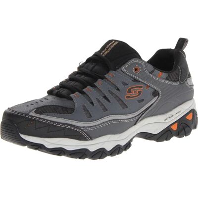 Skechers Afterburn M. Fit Antraciet Sneakers - Schoenen Skechers Afterburn M. Fit Antraciet Sneakers - Schoenen