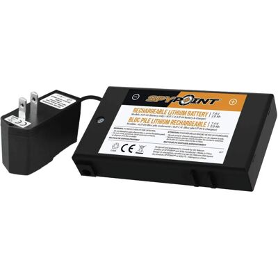 Spypoint Batterie et Chargeur - Batterie au lithium rechargeable - Publicité Spypoint Batterie et Chargeur - Batterie au lithium rechargeable - Publicité