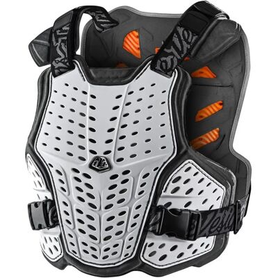 Chaleco protector Troy Lee Designs Rockfight D3o - Blanco - M L Chaleco protector Troy Lee Designs Rockfight D3o - Blanco - M L