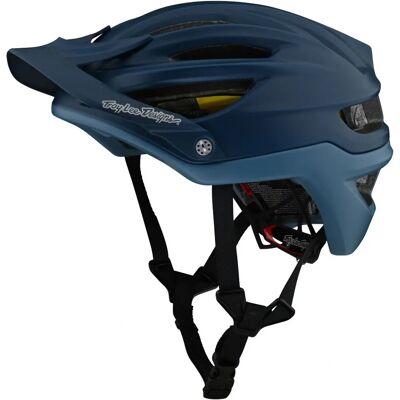 Troy Lee Designs A2 MIPS Helm - Starburst Rot, Smokey Blue - XL/XXL Troy Lee Designs A2 MIPS Helm - Starburst Rot, Smokey Blue - XL/XXL