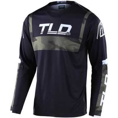Troy Lee Designs GP Brazen Camo Maglietta da motocross - Nero, Multicolore - L Troy Lee Designs GP Brazen Camo Maglietta da motocross - Nero, Multicolore - L