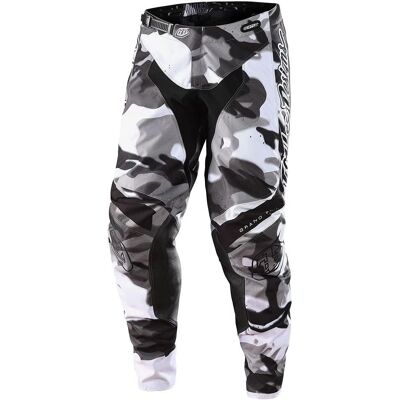 Pantaloni da motocross Troy Lee Designs GP Brazen Camo - Nero Grigio Bianco - Unisex Pantaloni da motocross Troy Lee Designs GP Brazen Camo - Nero Grigio Bianco - Unisex