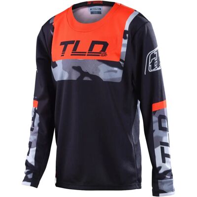 Troy Lee Designs GP Brazen Camo Jugend Motocross Jersey - Schwarz Orange Troy Lee Designs GP Brazen Camo Jugend Motocross Jersey - Schwarz Orange