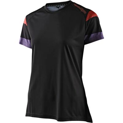 Troy Lee Designs Lilium Rugby Damen Kurzarm Radtrikot - Schwarz Größe S Troy Lee Designs Lilium Rugby Damen Kurzarm Radtrikot - Schwarz Größe S