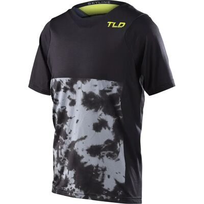 Troy Lee Designs Skyline Breaks Jugendliche Kurzarm-Radtrikot - Grau Gelb Troy Lee Designs Skyline Breaks Jugendliche Kurzarm-Radtrikot - Grau Gelb