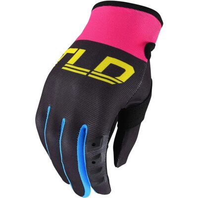 Gants de motocross pour femmes Troy Lee GP - Noir Jaune - S - Publicité Gants de motocross pour femmes Troy Lee GP - Noir Jaune - S - Publicité