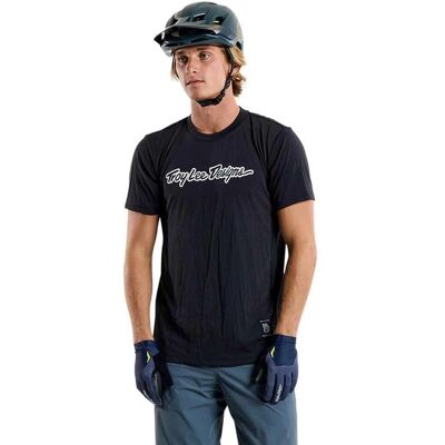 T-shirt Skyline Signature a maniche corte di Troy Lee Designs - Nero T-shirt Skyline Signature a maniche corte di Troy Lee Designs - Nero