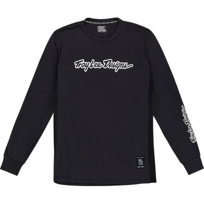 Troy Lee Designs Skyline Signature Langarm Radshirt - Schwarz - T-Shirt Troy Lee Designs Skyline Signature Langarm Radshirt - Schwarz - T-Shirt