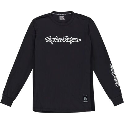 Troy Lee Designs Skyline Signature Langarm Fahrradtrikot - Schwarz - T-Shirt Troy Lee Designs Skyline Signature Langarm Fahrradtrikot - Schwarz - T-Shirt
