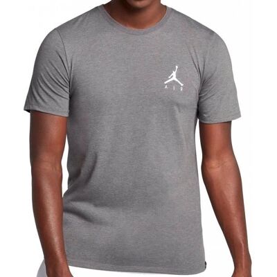 Koszulka Nike Jordan Jumpman Air Haftowana - Szara - Koszulka Koszulka Nike Jordan Jumpman Air Haftowana - Szara - Koszulka
