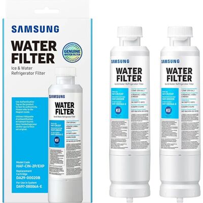 Filtros originais SAMSUNG para geladeira água e gelo Carbon Block F Filtros originais SAMSUNG para geladeira água e gelo Carbon Block F