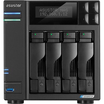 Asustor NAS Torre 4 Bahías + 2x M.2 PCIe, Intel Celeron J4125 Gemini Lake 4 núcleos, 4GB (8GB Max) , 2.5 GbE x2, USB 3.2 x3 .. AS6604T Asustor NAS Torre 4 Bahías + 2x M.2 PCIe, Intel Celeron J4125 Gemini Lake 4 núcleos, 4GB (8GB Max) , 2.5 GbE x2, USB 3.2 x3 .. AS6604T