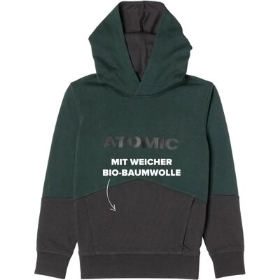 Atomic Junior Hoodie RS dark green/anthracite - Hooded sweatshirt for kids Atomic Junior Hoodie RS dark green/anthracite - Hooded sweatshirt for kids