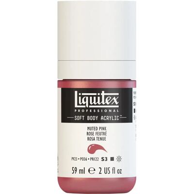 Liquitex Vernice acrilica Soft Body 59 ml Rose feutré - Colore acrilico Liquitex Vernice acrilica Soft Body 59 ml Rose feutré - Colore acrilico