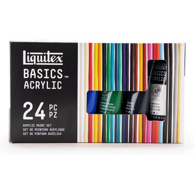 Liquitex Basics Akrilfesték Szett - 24 x 22ml - Minden Technikához Liquitex Basics Akrilfesték Szett - 24 x 22ml - Minden Technikához