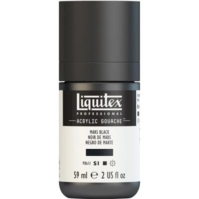 Liquitex Acryl-Gouache - Marsově černá - Professionelle Acrylfarbe Liquitex Acryl-Gouache - Marsově černá - Professionelle Acrylfarbe