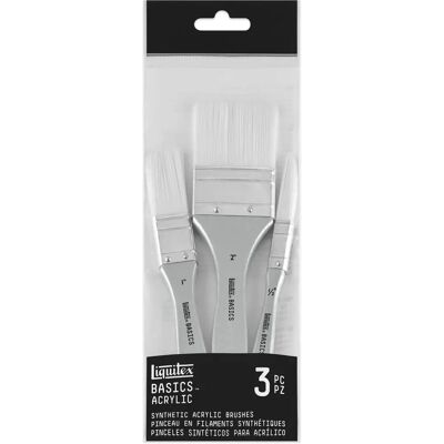 Pennelli Acrilici Sintetici Liquitex Basics - Confezione da 3 Pennelli Acrilici Sintetici Liquitex Basics - Confezione da 3