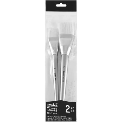 Liquitex Basics - Set di 2 pennelli acrilici sintetici Liquitex Basics - Set di 2 pennelli acrilici sintetici