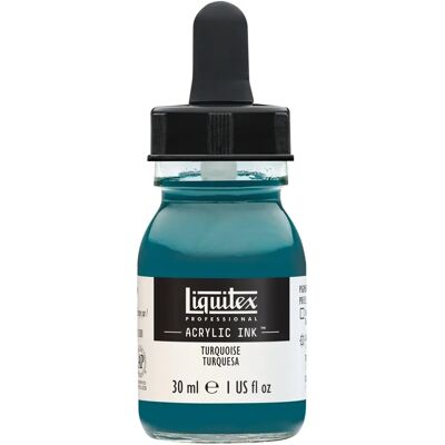 Encre acrylique turquoise Liquitex - Qualité artistique, séchage rapide Encre acrylique turquoise Liquitex - Qualité artistique, séchage rapide