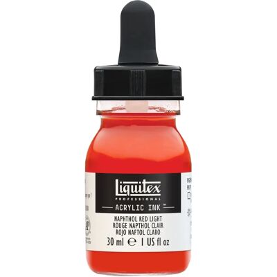 Encre acrylique professionnelle Liquitex - 30ml Naphthol Rouge Clair - Publicité Encre acrylique professionnelle Liquitex - 30ml Naphthol Rouge Clair - Publicité