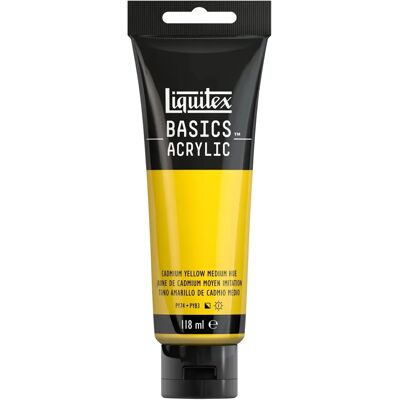 Liquitex Basics Acrylfarbe - Kadmiumgelb Mittelton 118ml Liquitex Basics Acrylfarbe - Kadmiumgelb Mittelton 118ml