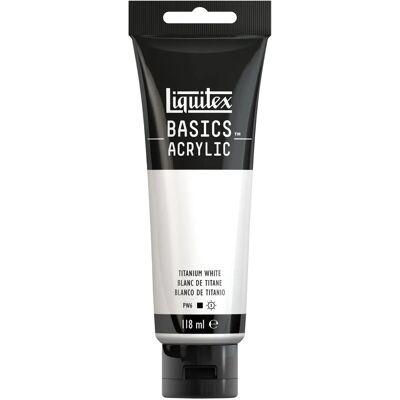 Couleur acrylique Liquitex Basics - Blanc de titane - Couleur acrylique - Publicité Couleur acrylique Liquitex Basics - Blanc de titane - Couleur acrylique - Publicité