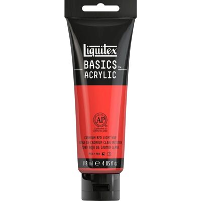 Liquitex Basics Couleur acrylique - Rouge Cadmium Clair - 118ml - Publicité Liquitex Basics Couleur acrylique - Rouge Cadmium Clair - 118ml - Publicité