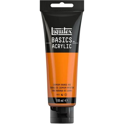 Liquitex Basics Couleur Acrylique 118ml - Hue Orange Cadmium - Peinture Acrylique Liquitex Basics Couleur Acrylique 118ml - Hue Orange Cadmium - Peinture Acrylique