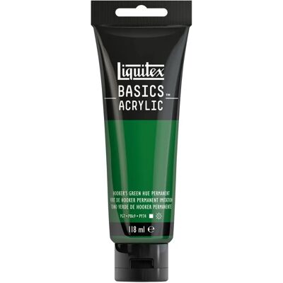 Liquitex Basics Colore Acrilico 118ml Verde Hooker - Vernice Acrilica Liquitex Basics Colore Acrilico 118ml Verde Hooker - Vernice Acrilica