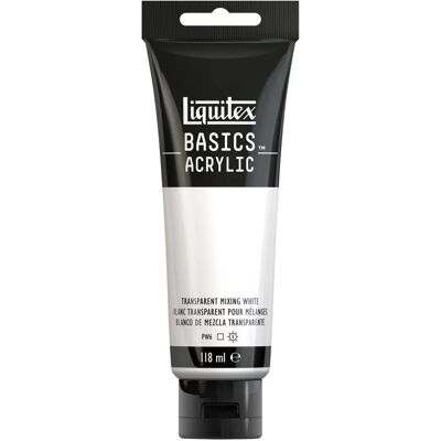 Liquitex Basics Acrylfarbe - Transparentes Weiß - Künstlerfarbe Liquitex Basics Acrylfarbe - Transparentes Weiß - Künstlerfarbe